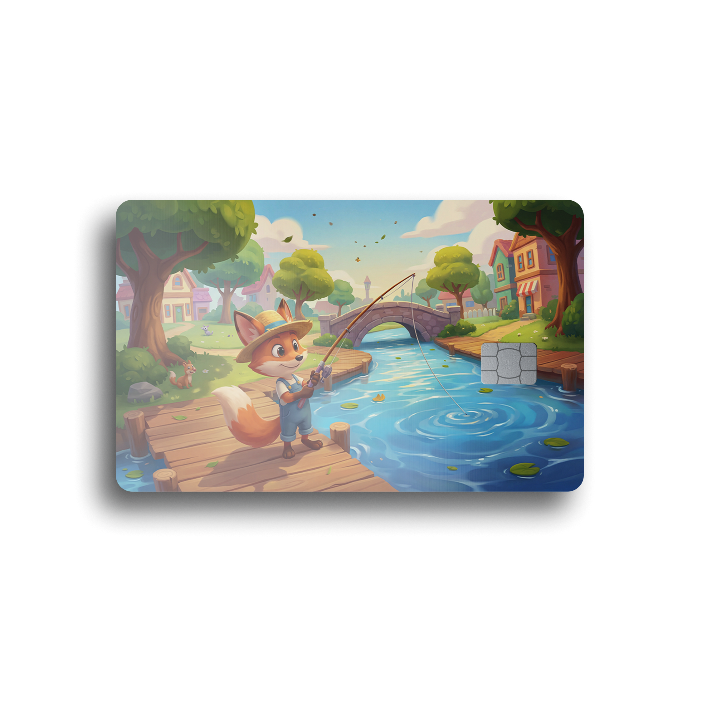 Storybook Fishing Day Card Skin